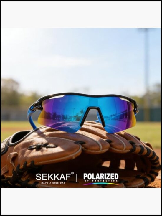 Polarized Sports Sunglasses UV400 Protection Lightweight Plastic Frame main image 7
